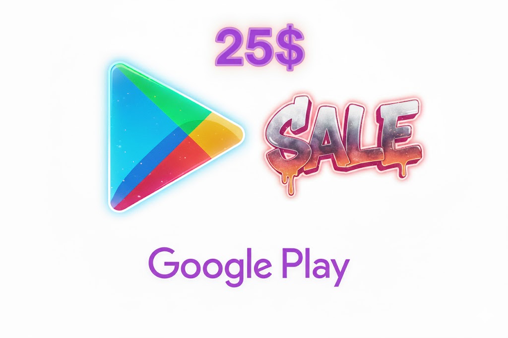GOOGLE PLAY 25$ GIFT CARD GLOBAL VERSION 